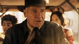 Szene mit Schauspieler Harrison Ford aus "Indiana Jones und das Rad des Schicksals"