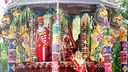 Hindus nehmen in Hamm an der Prozession zum Jahresfest des Hindu Shankarar Sri Kamadchi teil. Veranstalter ist die Hinduistischen Gemeinde Deutschland.