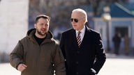 Der US-Präsident Joe Biden und Wolodymyr Selenskyj in Kiew