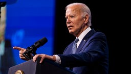 US-Präsident Joe Biden hält eine Rede auf der NAACP National Convention in Las Vegas, 16.07.2024