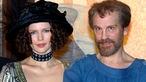 John Malkovich und Veronika Ferres bei Dreharbeiten zu dem Film "Klimt"