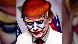 KI kann sogar Karikaturen erstellen: „Donald Trump wie Joker“ – in Sekunden erstellt