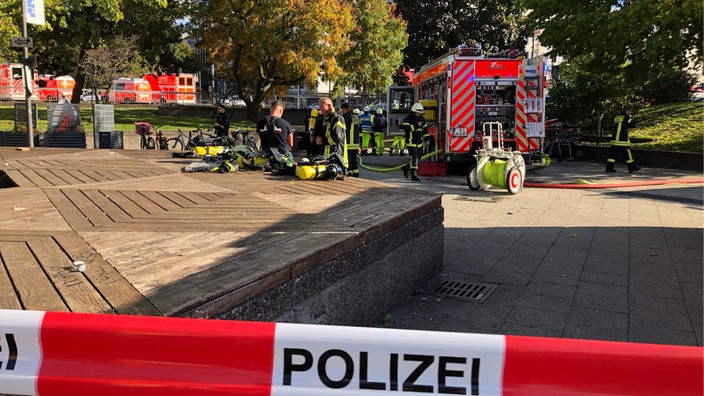 Feuerwehrwägen am Ebertplatz in Köln