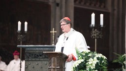 Kardinal Rainer Maria Woelki spricht beim Pontifikalamt im Kölner Dom