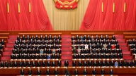 Der chinesische Präsident Xi Jinping auf der Jahrestagung des Volkskongresses
