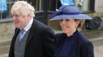 Former prime minister Boris Johnson and his wife Carrie Johnson 