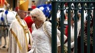 Queen Camilla arriving at Westminster Abbey