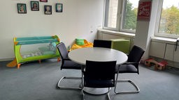 Das Eltern-Kind-Büro im Fraktionstrakt der Grünen im Düsseldorfer Landtag