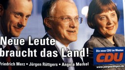 Ein Wahlplakat der CDU für die Landtagswahl 2000 in Nordrhein-Westfalen