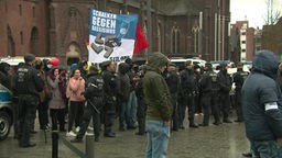 Demonstration gegen AfD Wahlkampfauftakt zur Landtagswahl 2022 in Gelsenkirchen