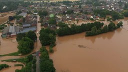 Hochwasser in Erftstadt Blessem 