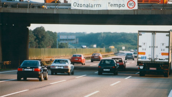 Ozonalarm im Jahr 1994: Geschwindigkeitsbeschränkung auf der A45