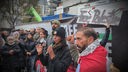 Bianca Paffenholz spricht auf einer Pro-Palästina-Demo in Köln am 22.10.23