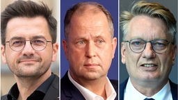 Wahlverlierer - Joachim Stamp (FDP), Thomas Kutschaty (SPD), Markus Wagner (AfD)