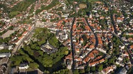 Luftbild, Detmold, Fürstliches Residenzschloss, Ostwestfalen-Lippe