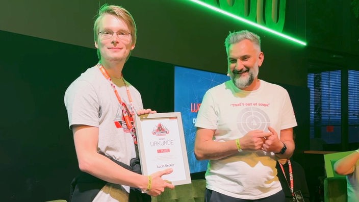 Deutschlands bester Hacker: Lucas Becker hat das Ziel am schnellsten erreicht