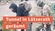 Aktivisten verlassen Tunnel in Lützerath