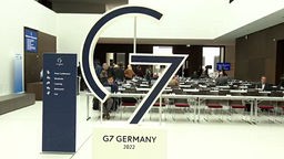 Das LWL-Museum in Münster ist während des G7-Gipfels ein Pressezentrum.
