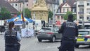 Polizeieinsatz am Mannheimer Marktplatz 