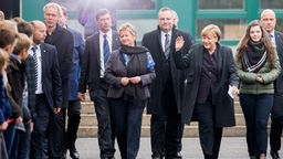Bundeskanzlerin Merkel bei ihrem Besuch in Haltern