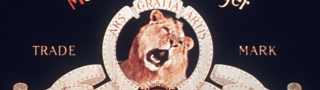 Das Logo des US-Filmstudios MGM Metro Goldwyn Mayer