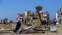 Trümmerfeld nach israelischem Luftanfriff im Libanon