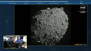 Die DART-Mission der NASA kurz vor dem Einschlag auf den Asteroiden Dimorphos, der am Montag, 26. September 2022, live übertragen wird