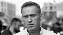 Alexej Nawalny, Oppositionspolitiker von Russland, bei einer Demonstration gegen den Ausschluss von Kandidaten bei den Wahlen für das Stadtparlament im Jahr 2020