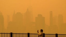 Rauch von Waldbränden in Kanada zieht bis New York