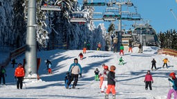 Skifahrer in Winterberg