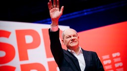 Olaf Scholz auf dem Bundesparteitag der SPD