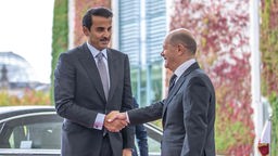 Olaf Scholz trifft Emir von Katar 