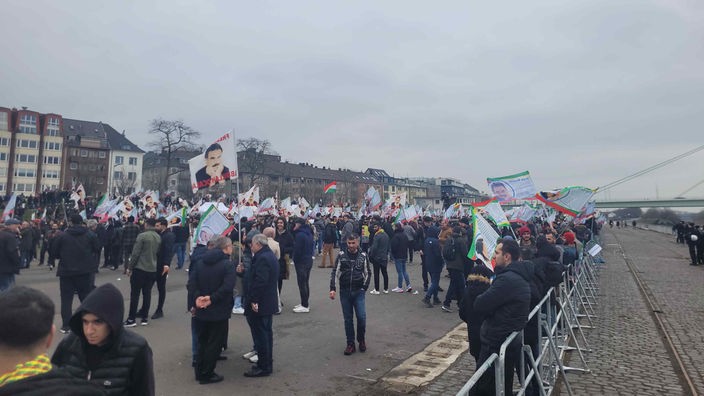 Demo für PKK-Führer in Köln 