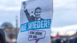 Protestplakat gegen Björn Höcke