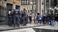 Polizeiliche Sicherheitsmaßmaßnahmen am Kölner Dom