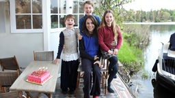 Prinzessin Kate mit ihren Kindern