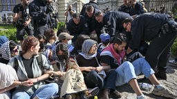 Polizeieinsatz gegen Pro-palästinische Demo in Berlin 