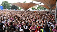 Deutschland - Spanien: Public Viewing in Köln am Tanzbrunnen 