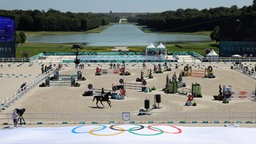 Reiter vor dem Schloss von Versailles