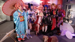 Anime Cosplayer bei der Nacht der Museen