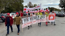 Tarifdemo in der Papierindustrie in Düren