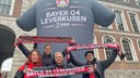 Fans von Bayer Leverkusen in Dublin