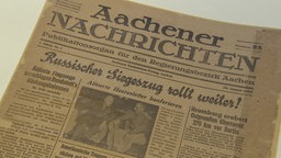 Die erste Ausgabe der Aachener Nachrichten vor 80 Jahren