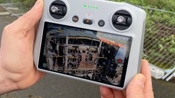 Drohne liefert faszinierende Bilder vom Inneren des ausgebrannten Gebäudes