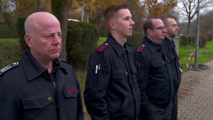 Vier Kräfte der Freiwilligen Feuerwehr Goch