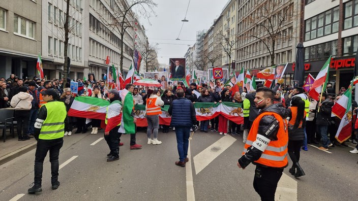Düsseldorfer Demo für Menschenrechte in Iran