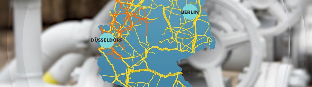Zu sehen ist eine Karte von H-Gas und L-Gas in Deutschland.