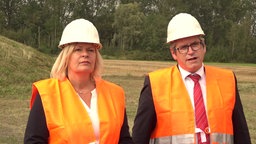 Nancy Faeser beim Windpark im Tagebau Garzweiler