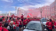 FC Köln Fans machen Nizza zur Partymeile