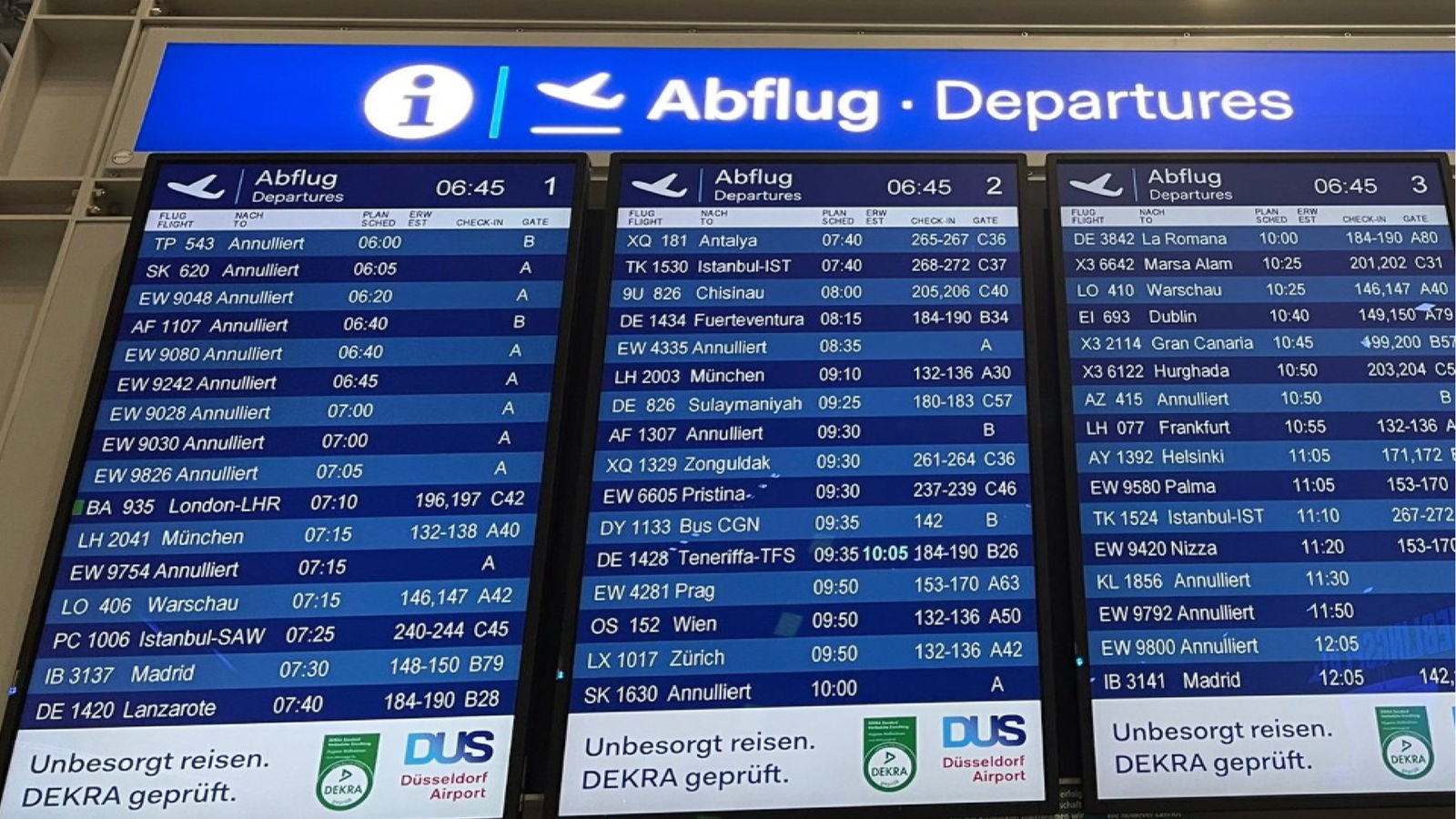 Koniec strajku ostrzegawczego na lotnisku w Dusseldorfie – Nadrenia – Aktualności